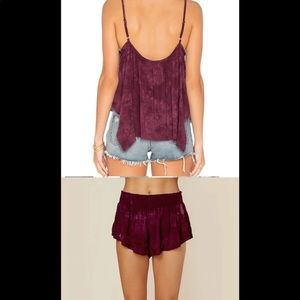 Blue life Beach bunny short set worn once XS/S